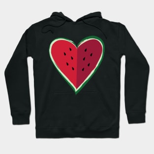 Chill Watermelon Heart by Cricky Hoodie